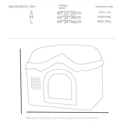 Foldable Pet House BEAR