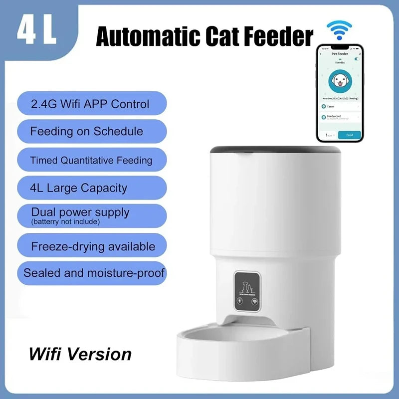 WiFi Automatic Pet Feeder 4L
